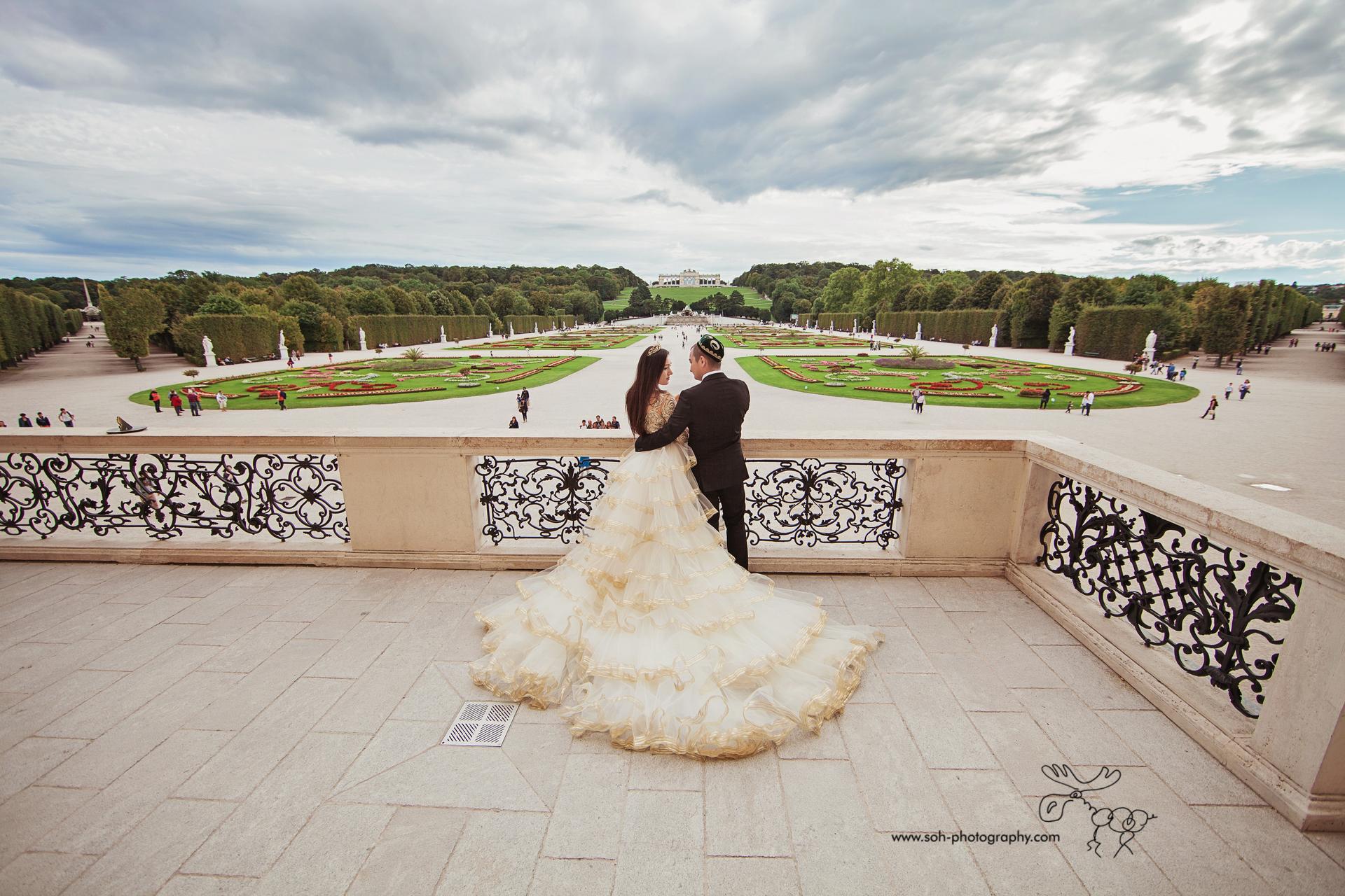 Fotoshooting im Schloß Schönbrunn