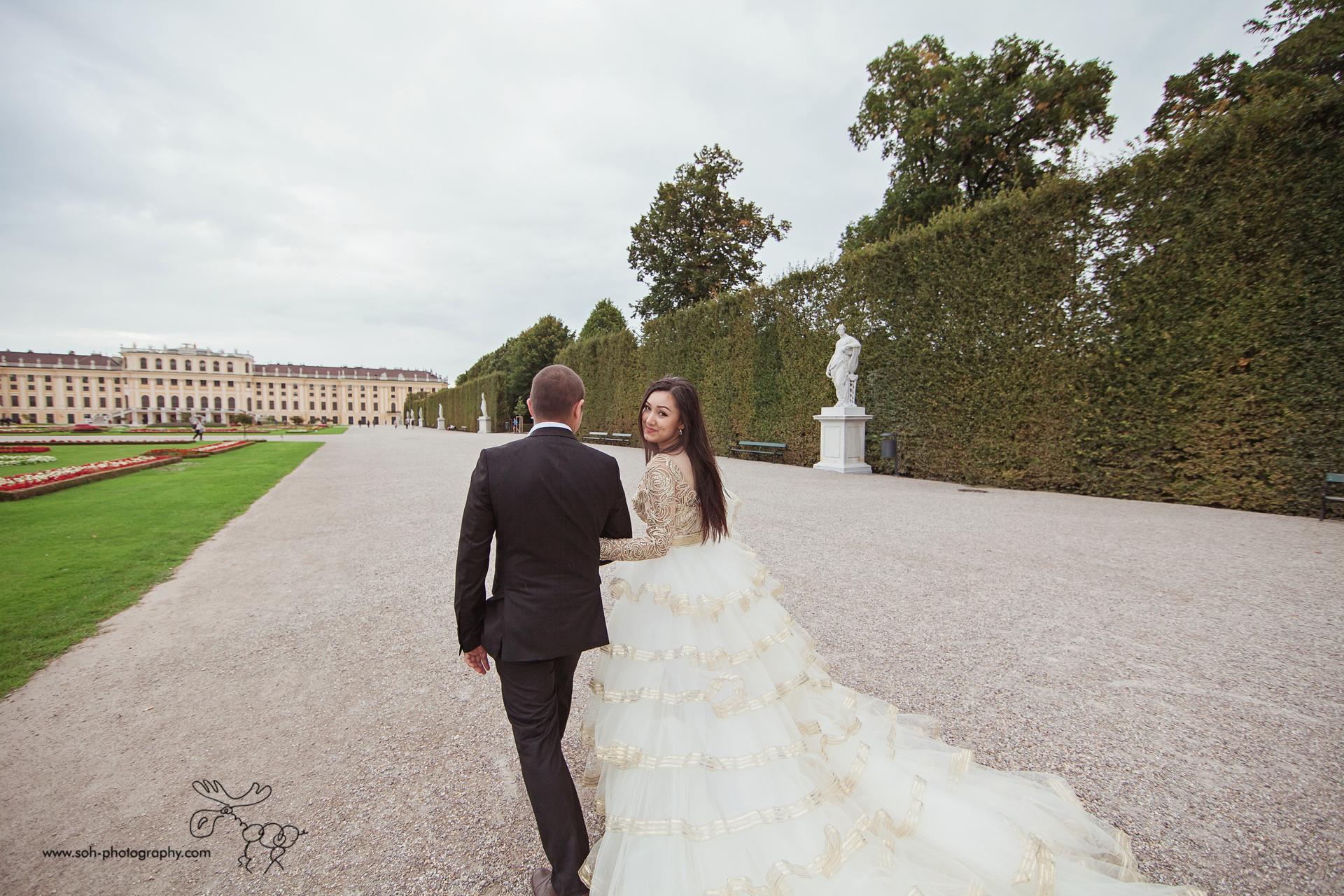 Hochzeit Fotoshooting im Schloss Schönbrunn Wien Fotografin – 7