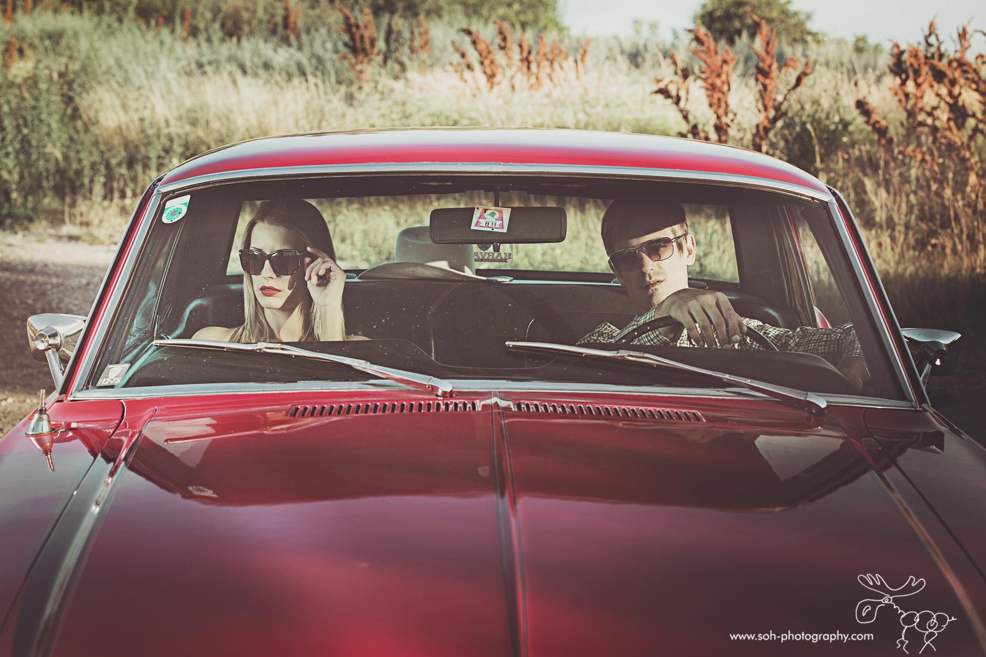 Lovestory Shooting mit Ford Mustang in Bruck an der Leitha – 2