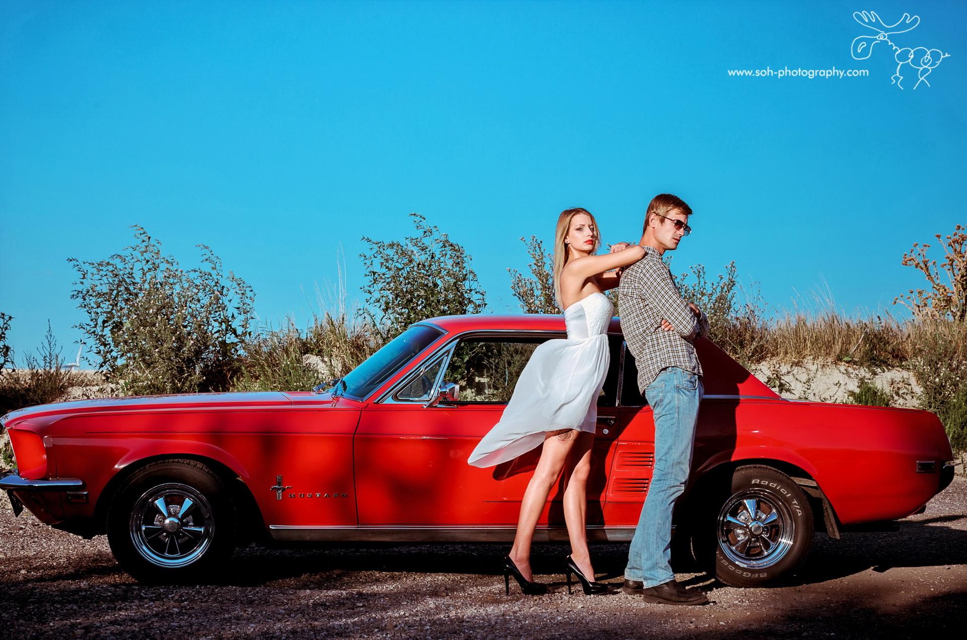 Lovestory Shooting mit Ford Mustang in Bruck an der Leitha – 3