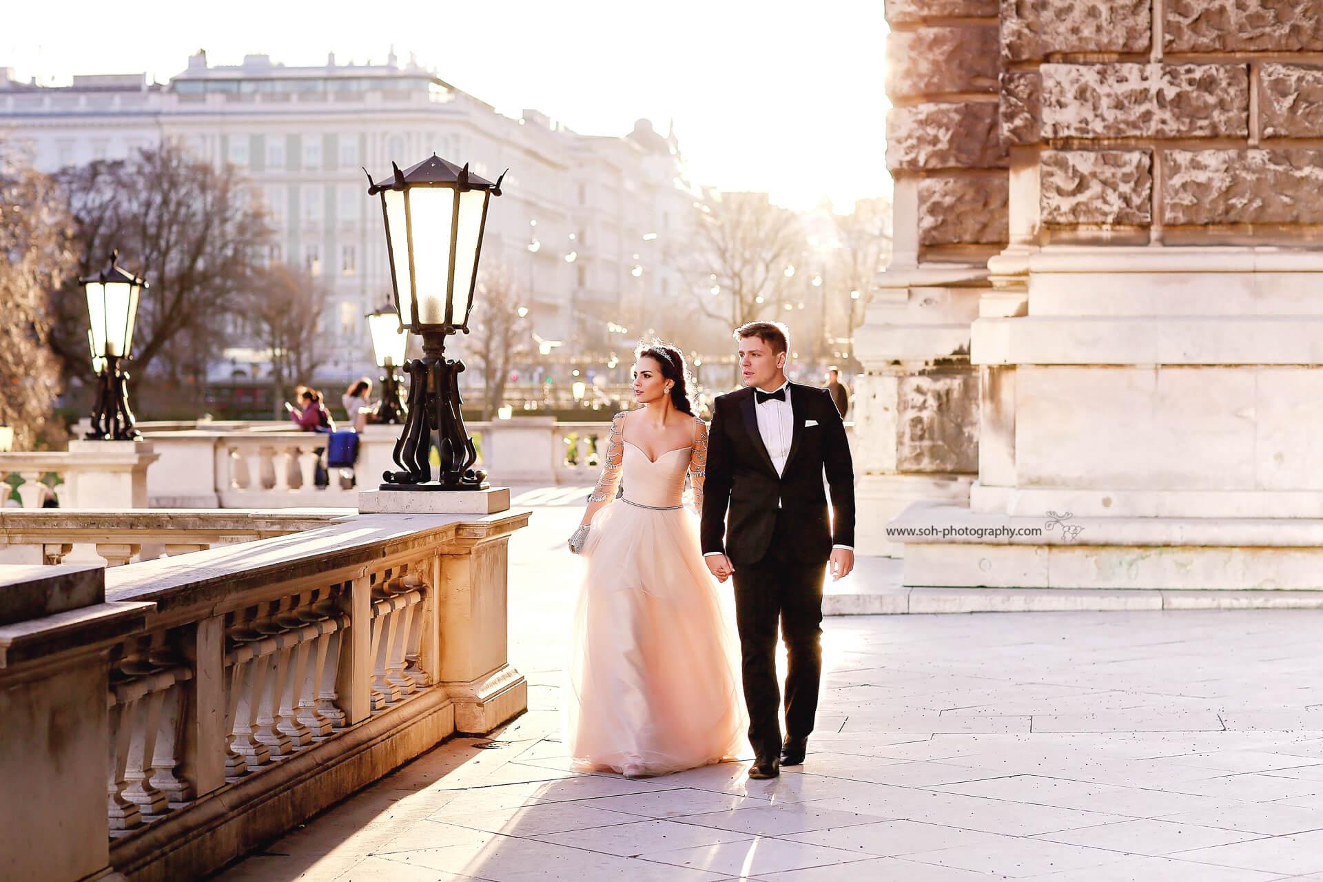 Romantisches Winterfotoshooting in Wien