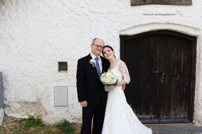 Hochzeit Höflein Kirche Limeshalle Kellergasse